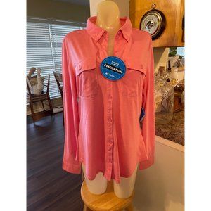 Columbia Pink Ladies Shirt Large Long Sleeve NWT